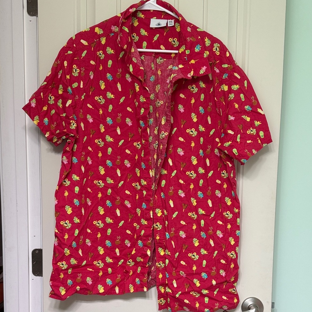 Disney Parks Tropical Summer Button Down Shirt